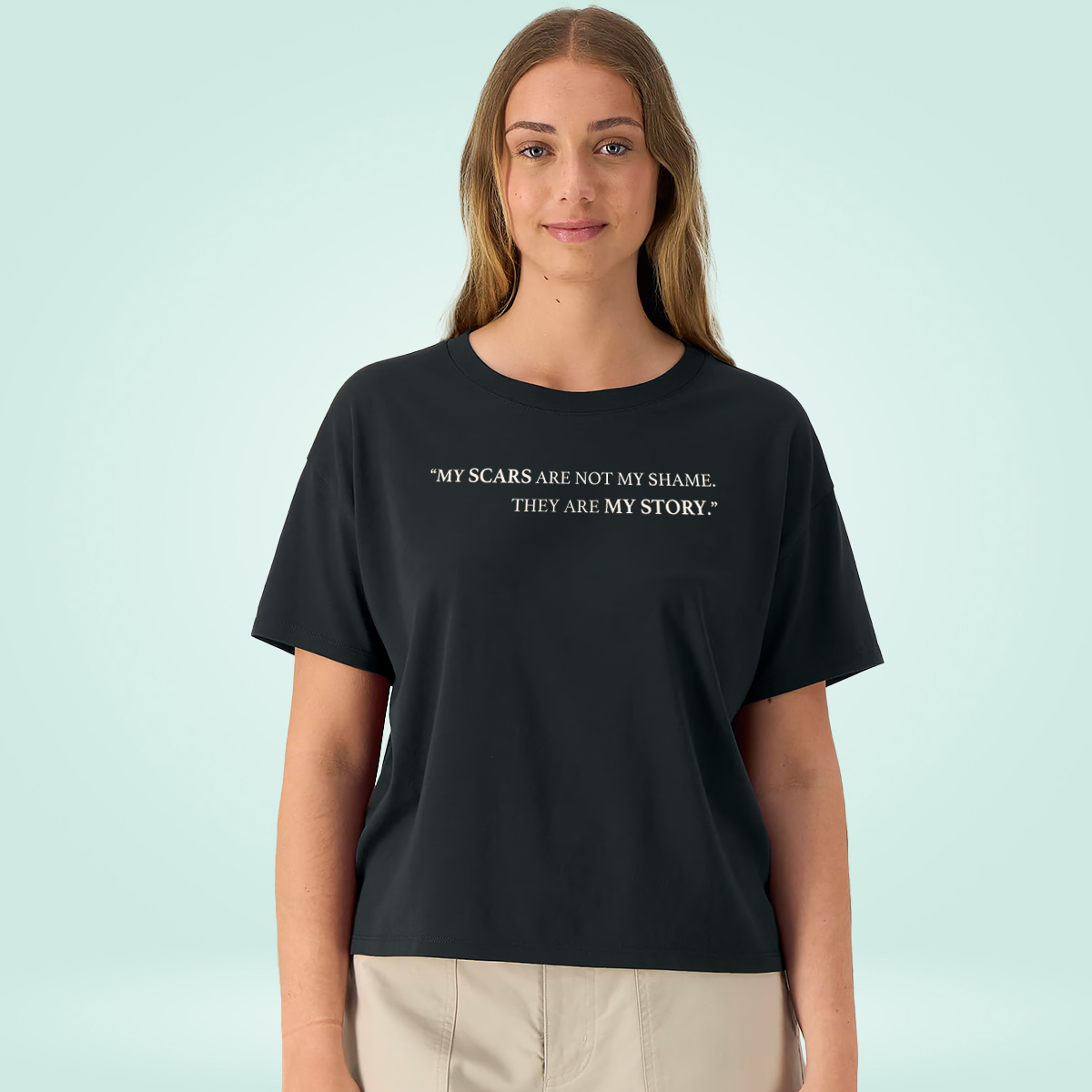 "My Scars Are Not My Shame" Women's Relaxed Fit Tee